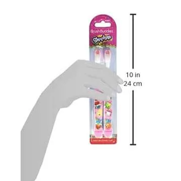 Brush Buddies Shopkins 2 Piece Kids Toothbrush Pack