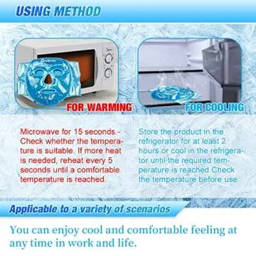 Face Ice Pack Cold Eye Cooling Mask Hot Cold Compress for Puffy Eyes and Face Swelling, Reusable Beads Face Mask Freeze Eye Mask with Soft Plush Backing for Migraine Headache Eyes Stress Relief