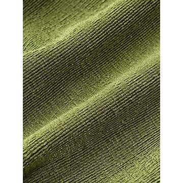 LYANER Women's Sexy Deep V Neck Slim Fitted Strap Crop Cami Tank Sleeveless Top Green Small