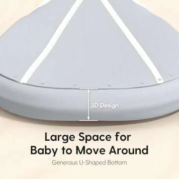 LITTLE SPUD Baby Sleep Sack with Outlast Temperature Regulation, 12-18 Months Baby Sleeping Bag, TOG 1.0 Sleeveless Toddler Sleep Sack, Stretchy Wearable Blanket for Babies, Blue, L 30"-35"