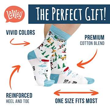Funny Holiday Socks For Adults and Teens (Gifts For Christmas, Thanksgiving, Valentine's Day, Hallow...
