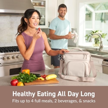 Bentgo Prep Deluxe Insulated Lunch Bag - Holds 5 Meals, Durable, Stylish