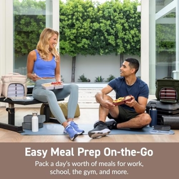 Bentgo Prep Deluxe Insulated Lunch Bag - Holds 5 Meals, Durable, Stylish