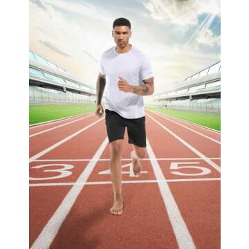 Boyzn Men's Moisture Wicking Workout Shirts - 3 Pack