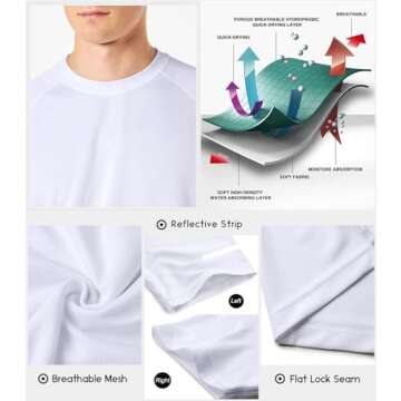 Boyzn Men's Moisture Wicking Workout Shirts - 3 Pack