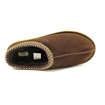 UGG Australia Men's Tasman Chocolate Suede Slippers - 8 B(M) US