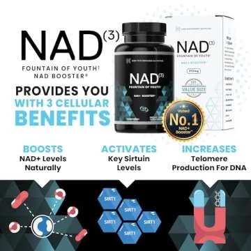 HPN NAD3 Boosters for Cellular Health | 2 Month Supply