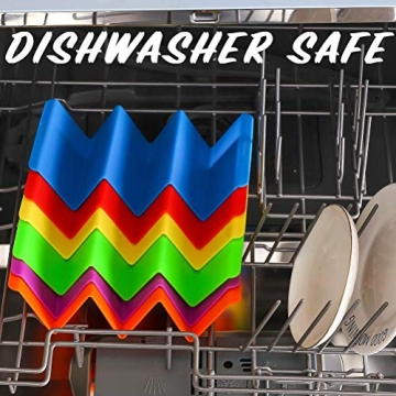 Colorful Taco Holder Stands - Set of 6 for Easy Taco Nights