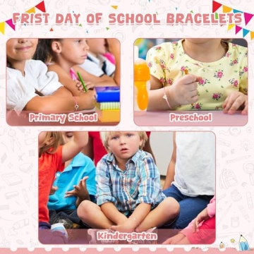 EOBOH Kindergarten Mommy and Me Bracelet Set for School