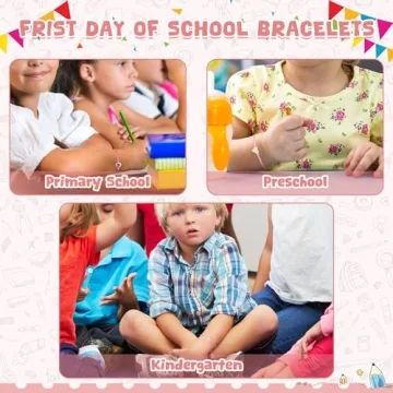 EOBOH Kindergarten Mommy and Me Bracelet Set for School