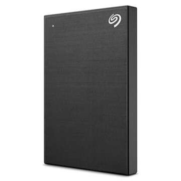 Seagate One Touch, 2TB, Password activated hardware encryption, portable external hard drive, portab...