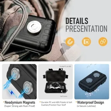 Durable Magnetic Key Holder 2PCS Waterproof Outdoor