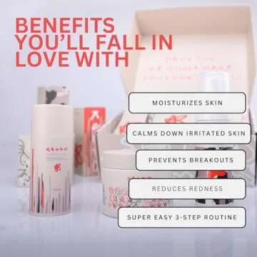 KNSPO The Essential Pack - Korean Skincare Set with Face Wash, Toner for Face and Face Moisturizer - Suitable for All Skin Types - 3 pc