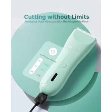 Baistom Baby Hair Clippers, Quiet & Dual-Mode Hair Cutting for 0-12, Waterproof Rechargeable & Cordless Hair Trimmer for Infant Toddler & Kids