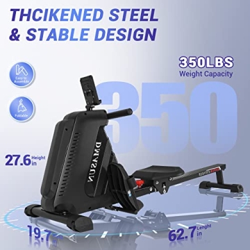 DMASUN Magnetic Rower - Quiet, Durable, and Efficient
