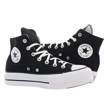 Converse Chuck Taylor All Star High-Top Platform Sneaker Black 7.5 B (M)