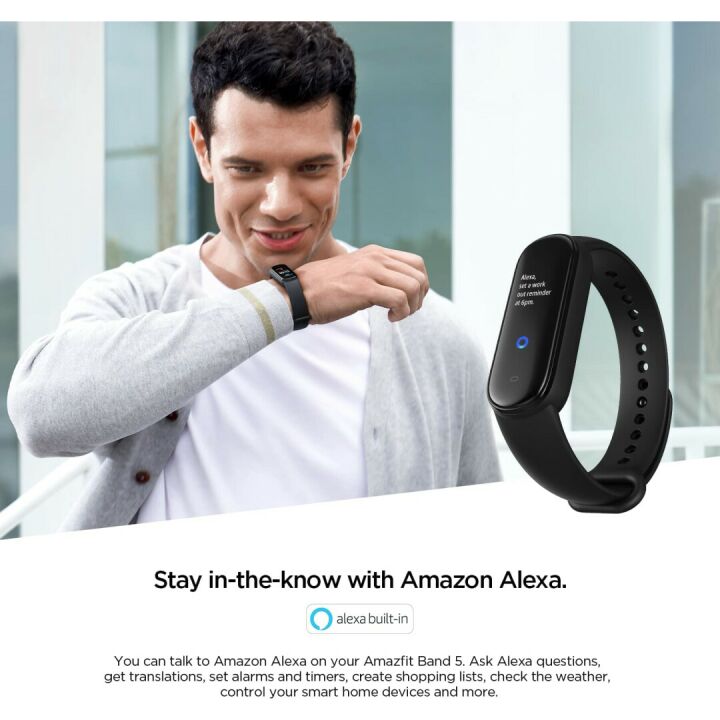 Amazfit Band 5: Alexa Fitness Tracker, 15-Day Battery