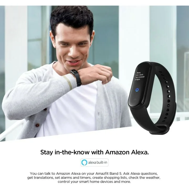 Amazfit Band 5: Alexa Fitness Tracker, 15-Day Battery