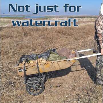 Suspenz All-Terrain Kayak Transport Cart with Airless Wheels