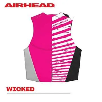 Airhead Wicked Kwik-Dry NeoLite Flex Lift Jacket, US Coast Guard Approved, Designed for Water Sports, Youth and Women's