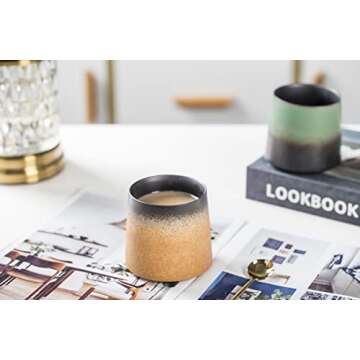 Meicilin Handmade Ceramic Coffee Mug - Unique Design for All Drinks