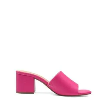 DREAM PAIRS Women's Elegant Square Open Toe Heels - Comfortable Low Block Sandals