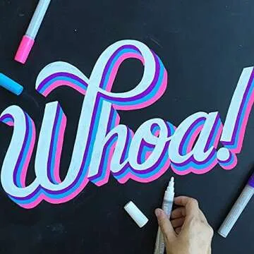 KASSA Neon Chalk Markers - Vibrant & Erasable Colors for All