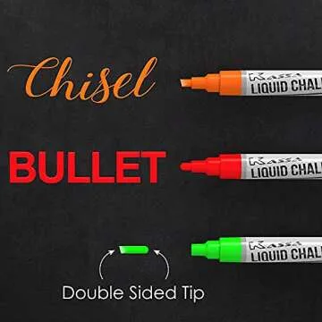KASSA Neon Chalk Markers - Vibrant & Erasable Colors for All