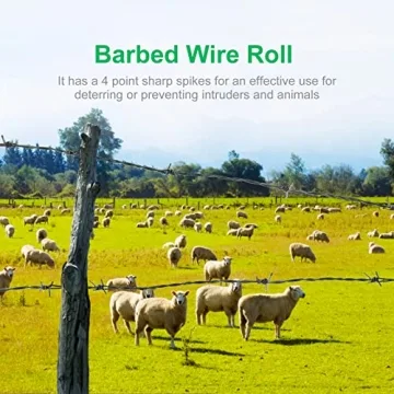 Suvunpo 50FT Barbed Wire with Gloves for Crafts