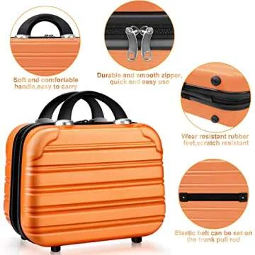 Lightweight Hard Case 2 Piece Luggage Set with Wheels