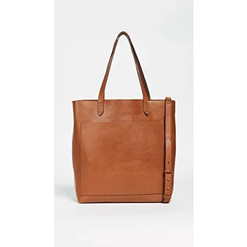 Madewell Women's The Medium Transport Tote, English Saddle, Tan, Brown, One Size