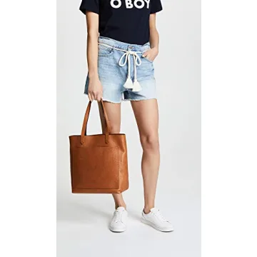 Madewell Women's The Medium Transport Tote, English Saddle, Tan, Brown, One Size