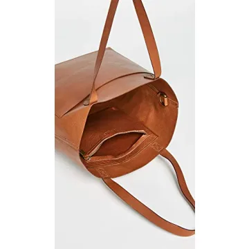 Madewell Women's The Medium Transport Tote, English Saddle, Tan, Brown, One Size