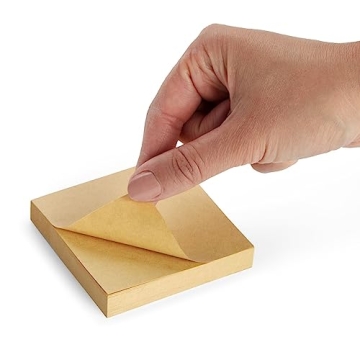 Juvale Sticky Notes Kraft Paper 6-Pack 3x3 Inch Set