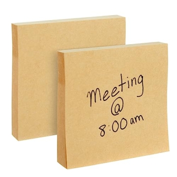 Juvale Sticky Notes Kraft Paper 6-Pack 3x3 Inch Set