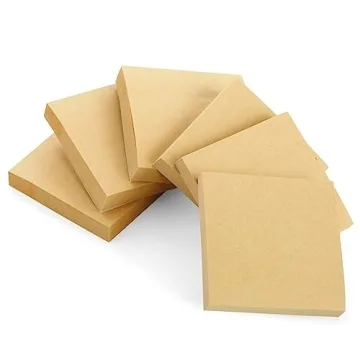 Juvale Sticky Notes Kraft Paper 6-Pack 3x3 Inch Set