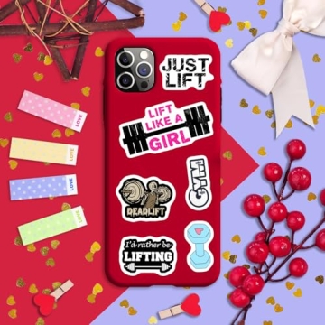 BulbaCraft 100Pcs Waterproof Weightlifting Stickers