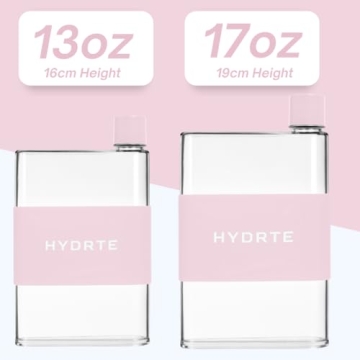 Hydrte 17 oz Slim Water Bottle for Stylish Hydration