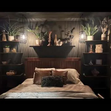 ZIOTHUM 6-Tier Industrial Pipe Shelves Shelf Shelving Rustic Wood Metal Wrought Iron Ladder Bookcase Bookshelf Wall Mounted Mount DIY Loft Vintage Floating Hanging Storage Display (23.6x9.8x78.7”)