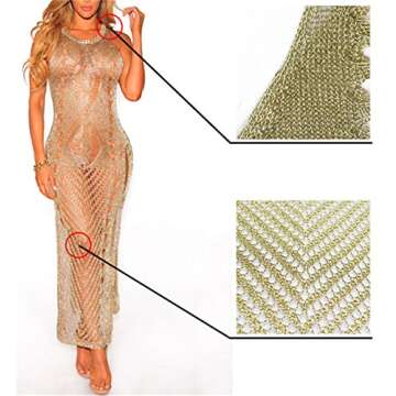 Stylish Crochet Maxi Dress Cover-up for Women