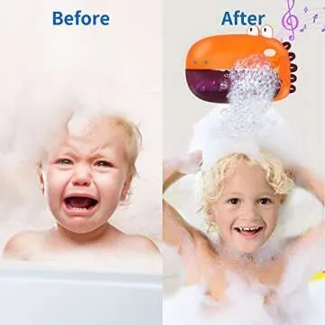 Grechi Dinosaur Bubble Bath Toys for Toddlers Age 18m+