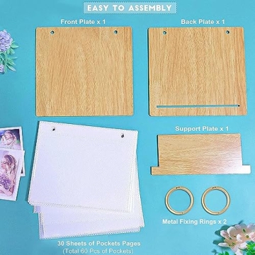 ZEEYUAN 60 Pocket Flip Photo Album for 4x6 Pictures