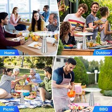 Rechargeable chemotex Fly Fan for Outdoor Dining