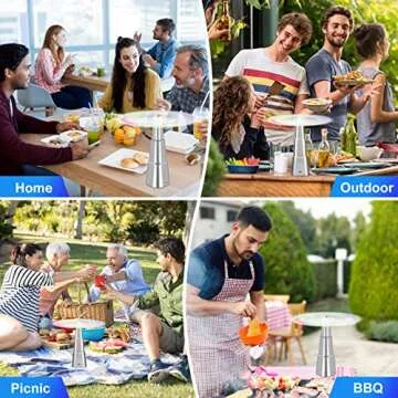 Rechargeable chemotex Fly Fan for Outdoor Dining