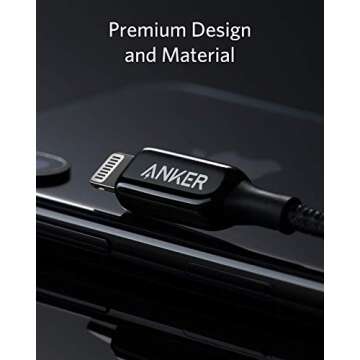 Anker Powerline+ III Lightning Charging Cable 90 cm, MFi Certified, for iPhone 11/11 Pro / 11 Pro Max/Xs/XS Max/XR/X / 8/8 Plus / 7/7 Plus / 6/6 Plus / 5 / 5S and More
