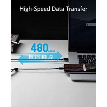 Anker Powerline+ III Lightning Charging Cable 90 cm, MFi Certified, for iPhone 11/11 Pro / 11 Pro Max/Xs/XS Max/XR/X / 8/8 Plus / 7/7 Plus / 6/6 Plus / 5 / 5S and More