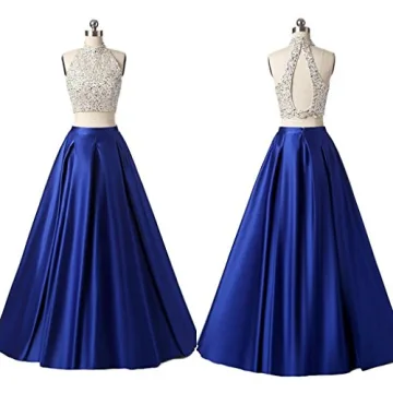 Diydress Women's Long Satin High Waist A-Line Skirt