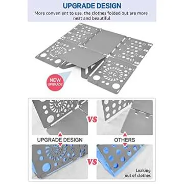 BoxLegend V3 Shirt Folding Board t Shirts Clothes Folder Durable Plastic Laundry folders Folding Boards, Gray
