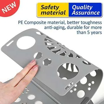 BoxLegend V3 Shirt Folding Board t Shirts Clothes Folder Durable Plastic Laundry folders Folding Boards, Gray