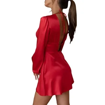 Stunning SOLILOQUY Women's Sexy Mini Party Dress